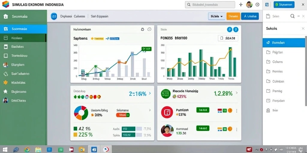 Tangkapan layar memperlihatkan grafik warna-warni yang menarik.