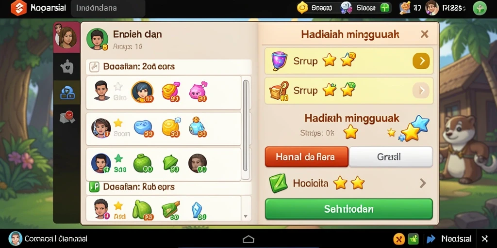 Screenshot 1: Menampilkan tampilan awal AKUNJP dengan desain menarik.