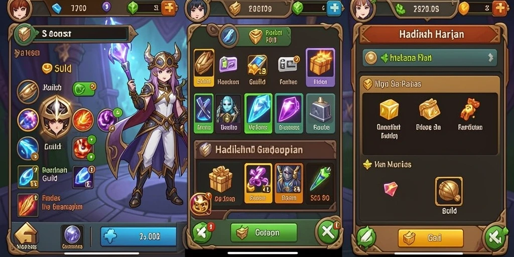 Screenshot fitur mode permainan yang menarik.