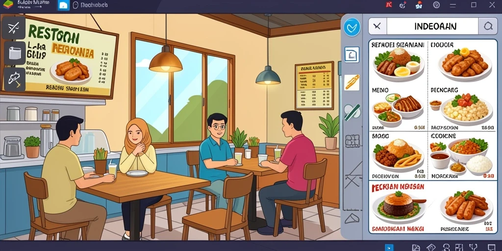 Tampilan menu utama J200M yang menarik.