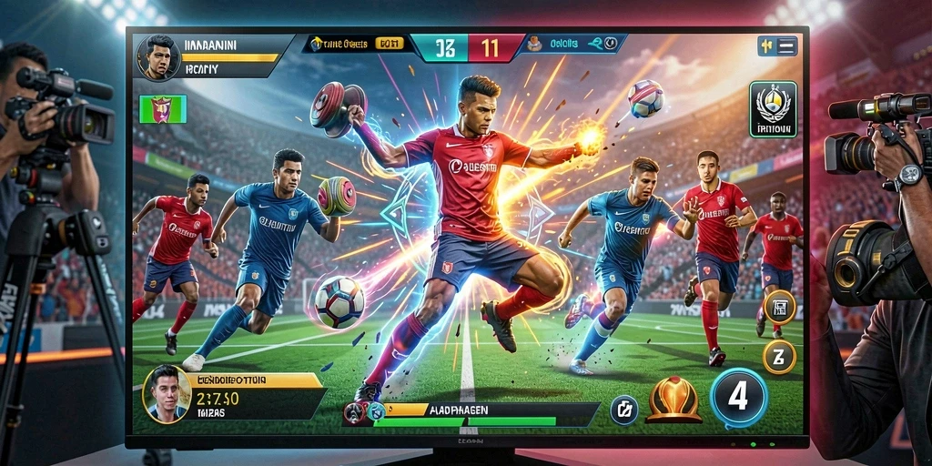 Screenshot menunjukkan momen seru dalam pertempuran.