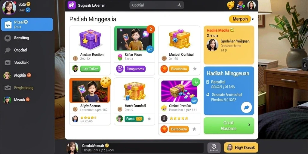 Antarmuka yang ramah pengguna dan menarik.