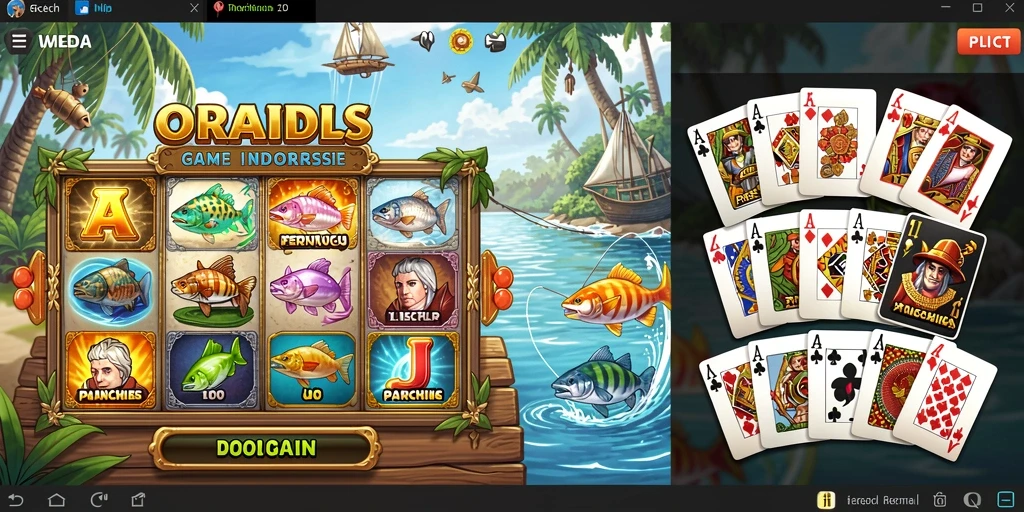Tampilan awal game yang menarik dan informatif.
