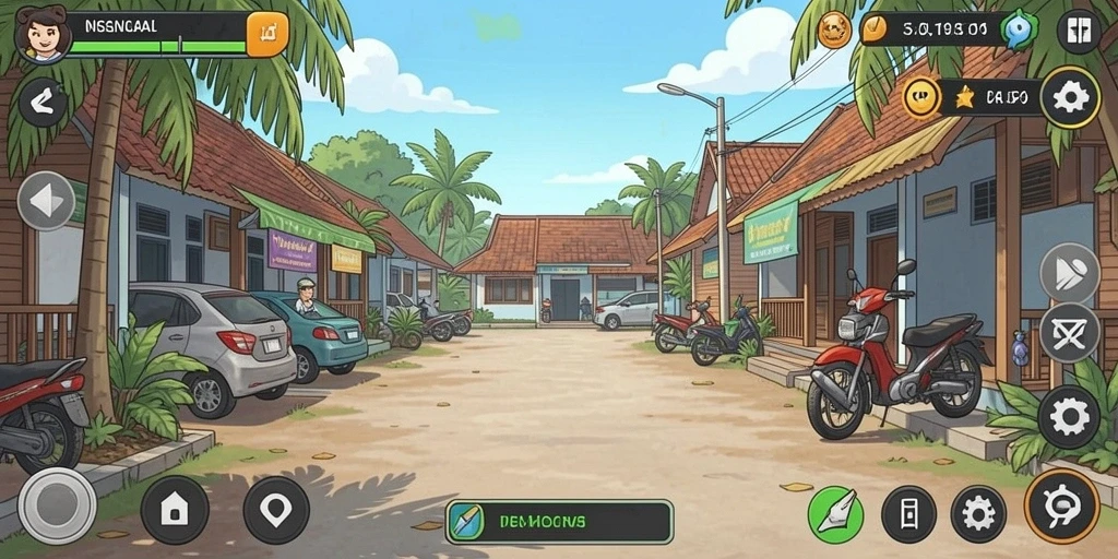 Tangkapan layar dari momen permainan yang mendebarkan.