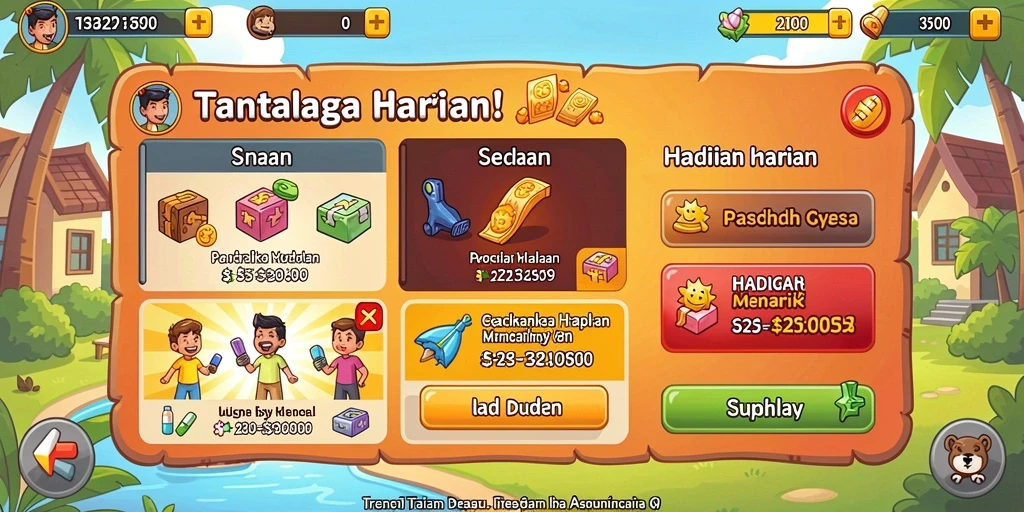 Tampilan antarmuka pengguna yang bersih dan menarik.