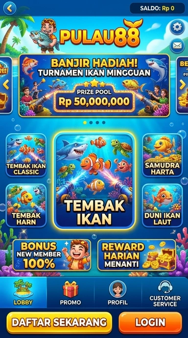 Cuplikan layar menu unduhan pulau88 untuk perangkat Android